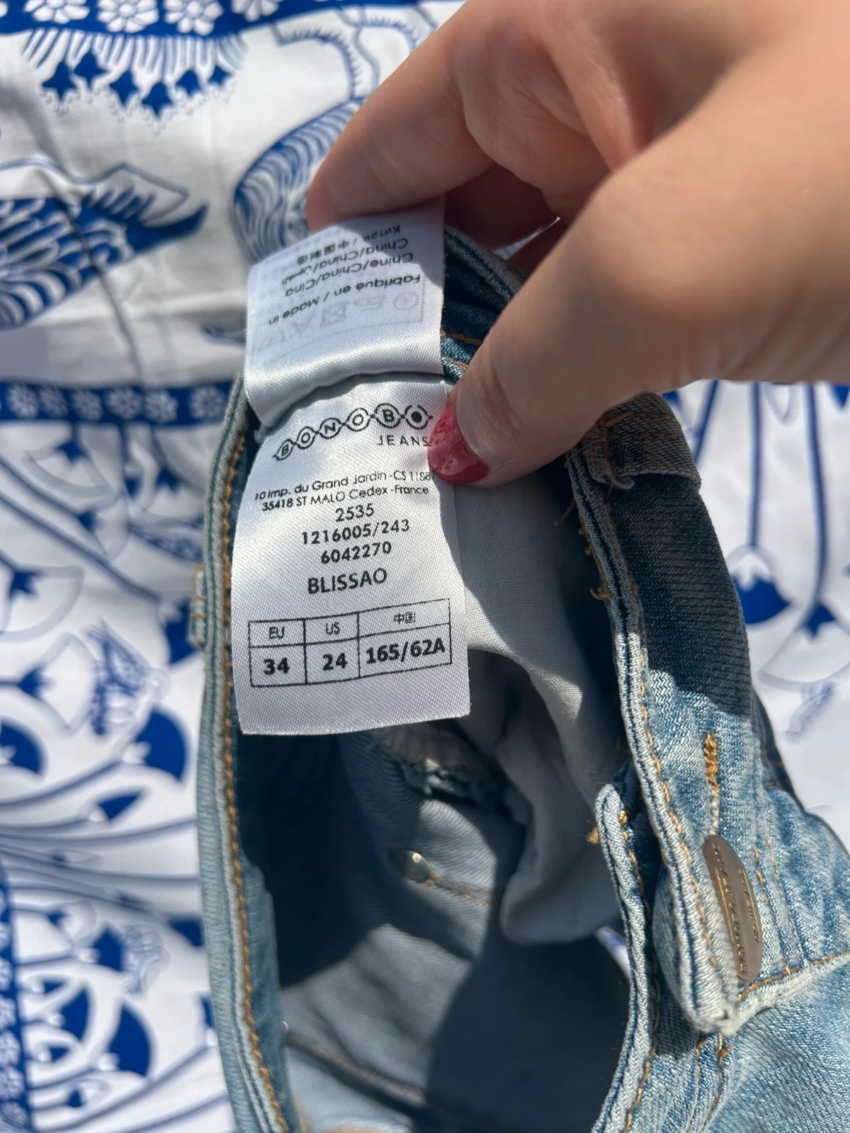 Short jeans azul claro 34/XS bonobo bom estado feminino algodão – photo 4